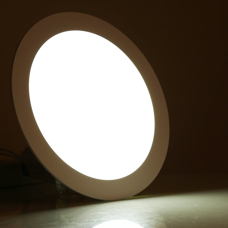 12W 17cm Round Panel Light Lamp with LED Driver, 60 LED SMD 2835, Luminous Flux: 860LM, AC 85-265V, Cutout Size: 15.3cm