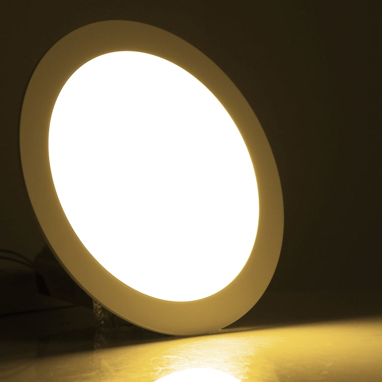 12W 17cm Round Panel Light Lamp with LED Driver, 60 LED SMD 2835, Luminous Flux: 860LM, AC 85-265V, Cutout Size: 15.3cm