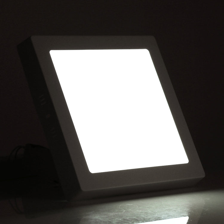 18W 22.5cm Square Panel Light Lamp with LED Driver,, 90 LED SMD 2835, Luminous Flux: 1480LM, AC 85-265V, Surface Mounted