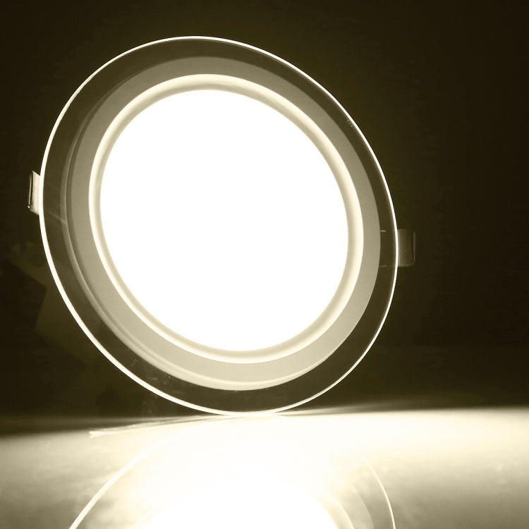 AC 85-265V 18W 1480LM 20cm Round Glass Panel Light Lamp with LED Driver, Cutout Size: 16.5cm
