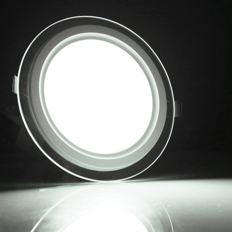 AC 85-265V 18W 1480LM 20cm Round Glass Panel Light Lamp with LED Driver, Cutout Size: 16.5cm