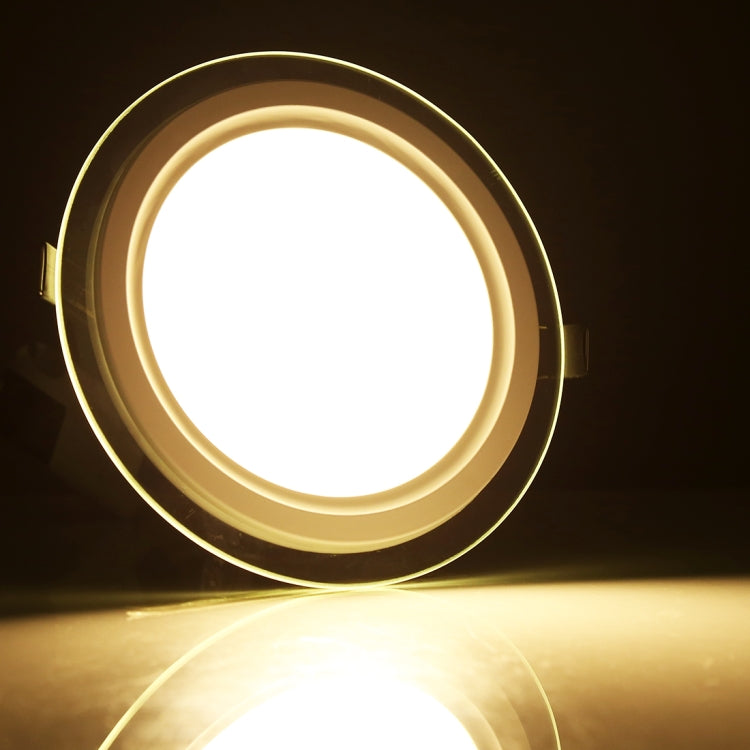 AC 85-265V 18W 1480LM 20cm Round Glass Panel Light Lamp with LED Driver, Cutout Size: 16.5cm