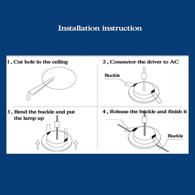 6W Light 10cm Square Glass Panel Light Lamp with LED Driver, Luminous Flux: 480LM, AC 85-265V, Cutout Size: 7.5cm