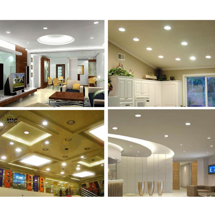 10W Warm White LED Round Panel Light, Luminous Flux: 740lm, Diameter: 13cm