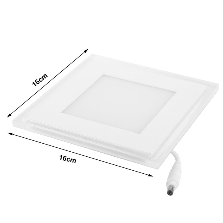 15W Warm White LED Square Panel Light, Luminous Flux: 1400lm, Size: 16cm x 16cm x 3.2cm