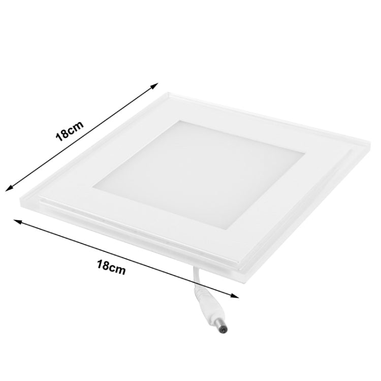 20W LED Square Panel Light, Warm White Light, Luminous Flux: 1700lm, Size: 18cm x 18cm x 3.2cm