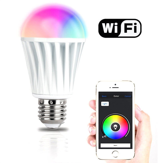 WiFi APP Control RGBW Color LED Smart Light Bulb Magic Colorful Light for iOS / Android Phone