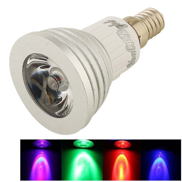 YouOKLight E14 3W RGB 16-Color Decorative Lamp 1 LED Light Bulb with 24-Key Remote Controller, AC 90-240V