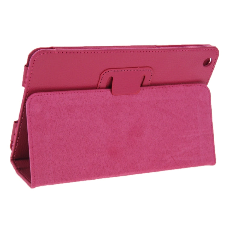 Litchi Texture Magnetic Leather Case with Holder for Lenovo A5500