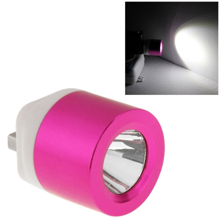 Portable 3W USB LED Spotlight Bulb White Light for Power Bank Laptop(Magenta)