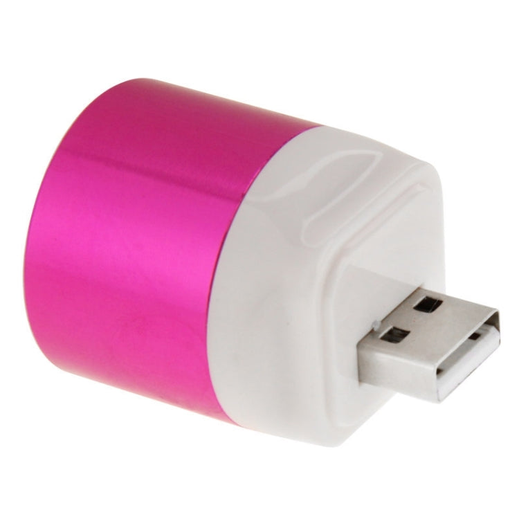 Portable 3W USB LED Spotlight Bulb White Light for Power Bank Laptop(Magenta)