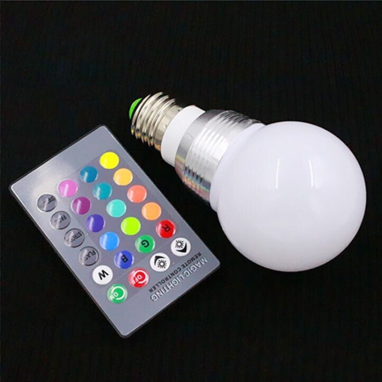 E27 3W 240-270LM RGB Flash LED Light Bulb with Remote Controller, AC 85-265V