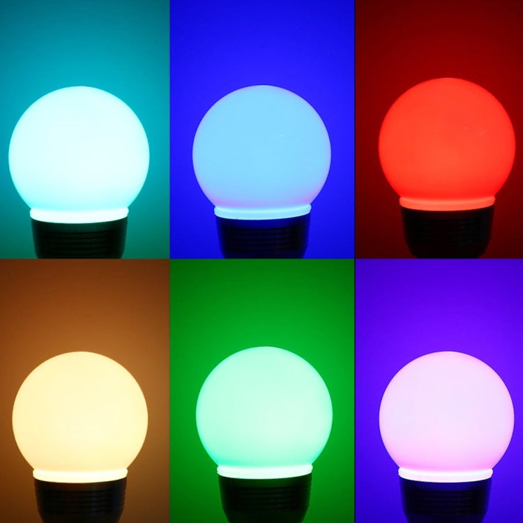 E27 3W 240-270LM RGB Flash LED Light Bulb with Remote Controller, AC 85-265V