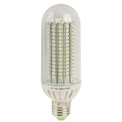 E27 12W Corn Lights Bulb, 198 LED SMD 3528, Day White Light, AC 220V