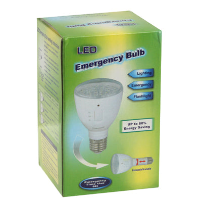 3W Rechargeable & Scalable 32 LED Emergency Lights Bulb, Base Type: E27(White)