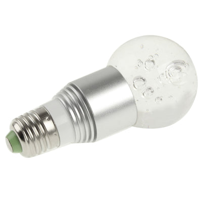 E27 1W RGB Crystal Flash LED Light Bulb with Remote Controller, AC 110-220V