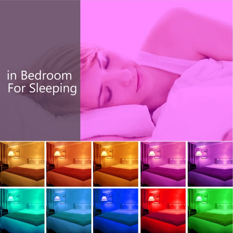 E27 5W 420-480LM RGB Flash LED Light Bulb with Remote Controller, AC 85-265V