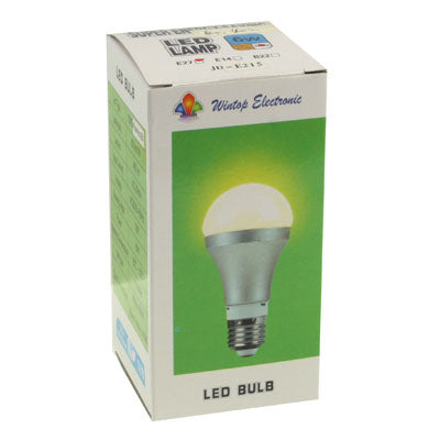 E27 4W Warm White LED 5050 SMD Ball Steep Light Bulb, AC 220V