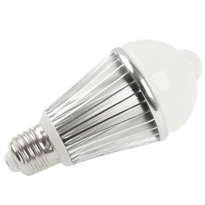 E27 8W Human Sensor LED Light Lamp, 750LM, Day White Light, Sensitive Distance: 5m, AC 220V