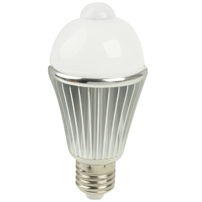 E27 8W Human Sensor LED Light Lamp, 750LM, Day White Light, Sensitive Distance: 5m, AC 220V