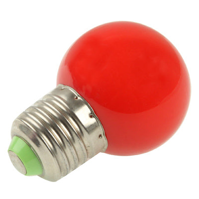 E27 0.5W Red Light LED Ball Steep Light Bulb, 50LM, AC 220V, Beam Angle: 120 Degree