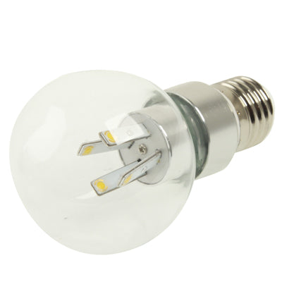 E27 5W LED Ball Steep Light Bulb, 3 LED, 320LM, Warm White Light, AC 85-265V
