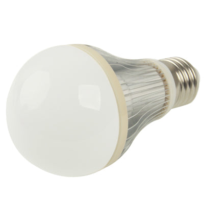 E27 7W 350LM LED Ball Steep Light Bulb, 6000-6500K White Light, AC 220V(White)