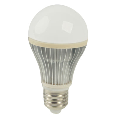 E27 7W 350LM LED Ball Steep Light Bulb, 6000-6500K White Light, AC 220V(White)