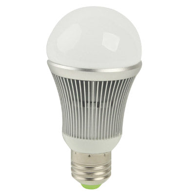 E27 7W LED Ball Steep Light Bulb, 480LM, 6000-6500K White Light, AC 85-265V