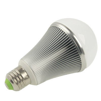E27 9W LED Ball Steep Light Bulb, 700LM, 6000-6500K White Light, AC 85-265V