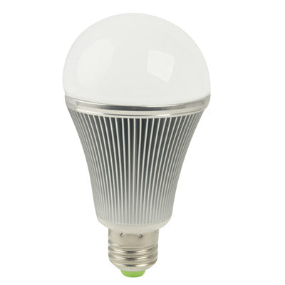E27 9W LED Ball Steep Light Bulb, 700LM, 6000-6500K White Light, AC 85-265V