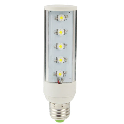 E27 5W 450LM Transverse Light Bulb, 5 LED, White Light, AC 85-265V