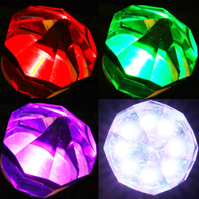 E27 3W Crystal Glass Diamond RGB LED Light Bulb with Remote Controller, AC 85-265V