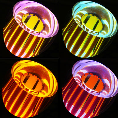 E27 3W Crystal Glass Umbrella RGB LED Light Bulb, 16 Colors Light,  with Remote Controller, AC 85-265V
