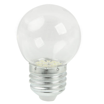 E27 1.5W  Ball Steep Light Bulb, 18 LED 3528 SMD, White Light, AC 220V