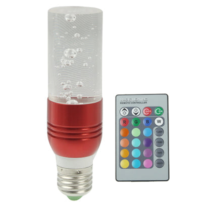 E27 3W RGB Crystal Flash LED Light Bulb, 16 Colors Light, with Remote Controller, AC 110-220V