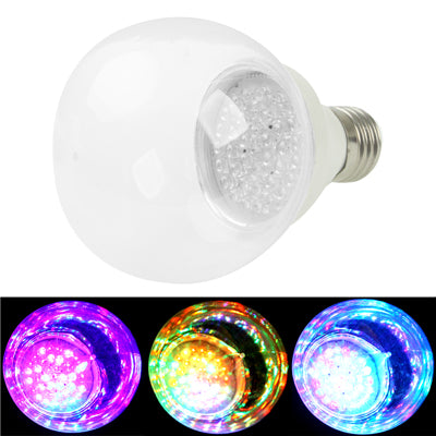 E27 2W RGB Ball Steep Light Bulb, 33 LED, 170LM, AC 220V