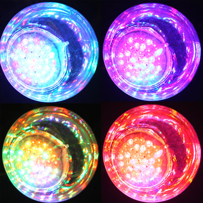 E27 2W RGB Ball Steep Light Bulb, 33 LED, 170LM, AC 220V