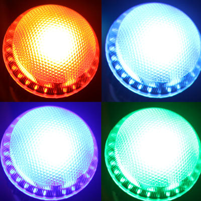 E27 10W RGB LED Ball Steep Light Bulb , Luminous Flux: 800-900lm, with Remote Controller