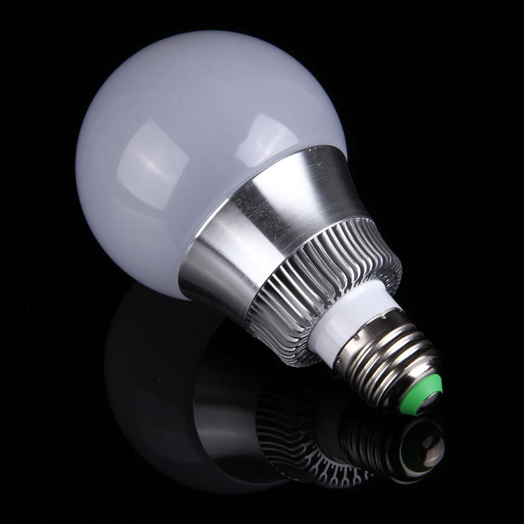 E27 10W RGB LED Ball Steep Light Bulb, Luminous Flux: 800-900lm, with Remote Controller