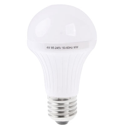 E27 4W LED Ball Steep Light Bulb, 320-360LM, Warm White Light, AC 85-245V