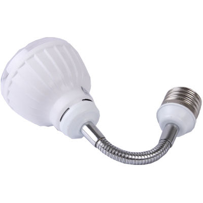 XS-001 E27 3W Sensor LED Automatic Lamp, Day White Light, AC 220-240V/50Hz, Sensitive Distance: 5m(White)