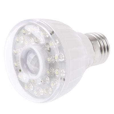 E27 3W Human Sensor  Light Lamp, White Light, 23 LED, Sensitive Distance: 5m