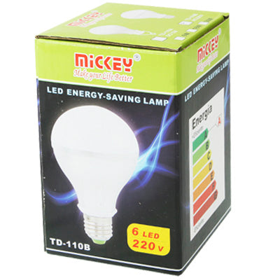 TD-110A New Energy-saving 6W LED Light Bulb to Replace Traditional 40W Incandescent Led Light Bulb
