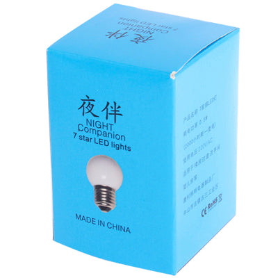 E27 0.5W Mini Night Light Bulb, 7 LED, 24LM, Day White Light, AC 220V(White)