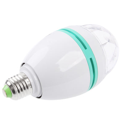 LY-399 E27 3W Colorful Light LED Rotating Lamp Light Bulb, AC 85-260V
