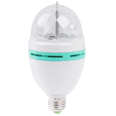 LY-399 E27 3W Colorful Light LED Rotating Lamp Light Bulb, AC 85-260V