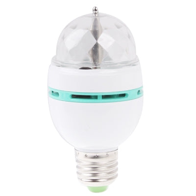 LY-299 E27 3W Colorful Light LED Bulb, Rotating Lamp Light, 240lm, AC 85-260V