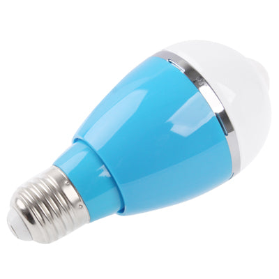 E27 5W Human Sensor LED Light Lamp, 450LM, White Light, Sensitive Distance: 5m