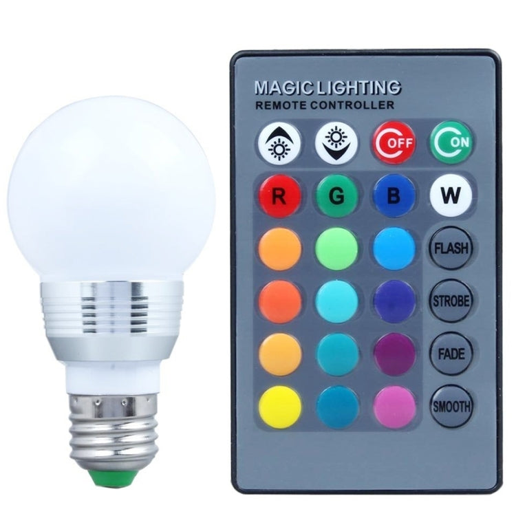 E27 10W RGB LED Light Bulb , 800-900LM, with Remote Controller, AC 85-265V